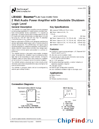 Datasheet LDA10B manufacturer National Semiconductor